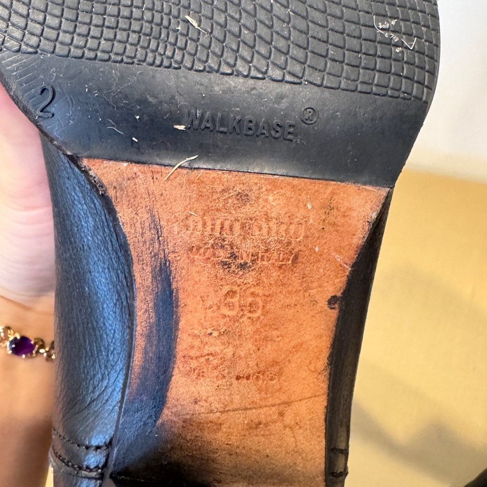 Vintage Miu Miu Black‎ Long Leather Boots. Size 36. - Picture 7 of 11